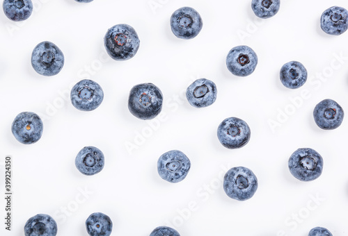 Blueberry. Fresh blueberries isolated on white background.