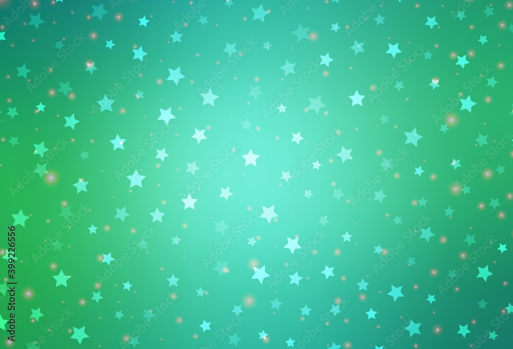 Light Green vector pattern in Christmas style.
