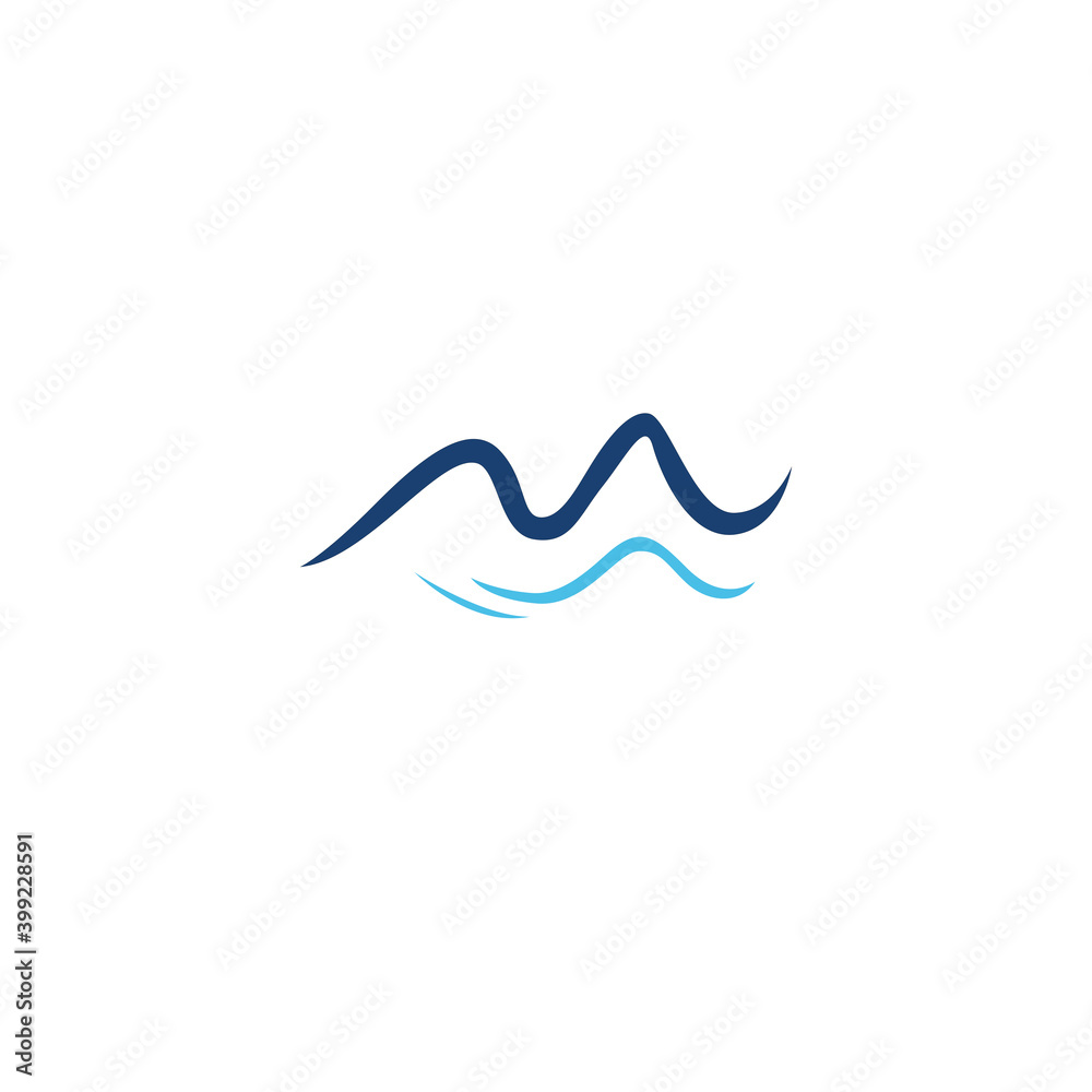 Hill with water sign, symbol, art, logo isolated on white Hill with water sign, symbol, art, logo isolated on white