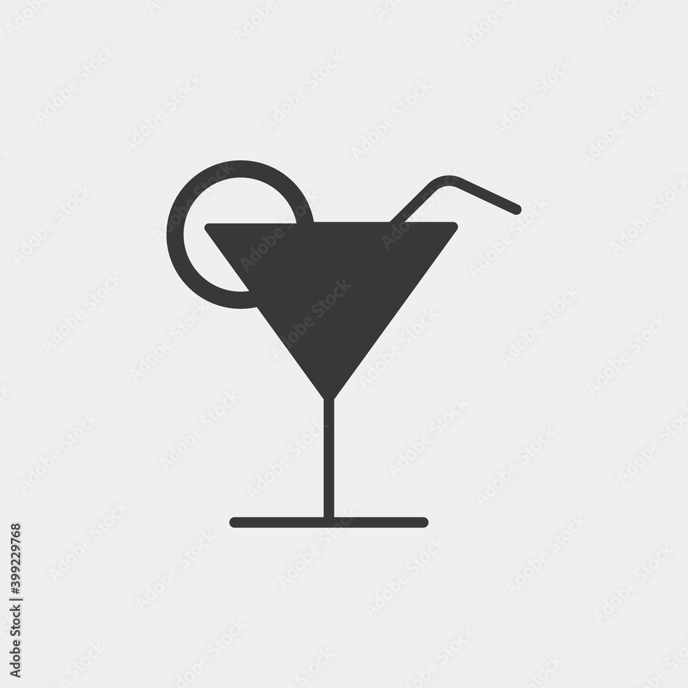 Cocktail icon isolated on background. Beverage symbol modern, simple, vector, icon for website design, mobile app, ui. Vector Illustration Cocktail icon isolated on background. Beverage symbol modern, simple, vector, icon for website design, mobile app, ui. Vector Illustration