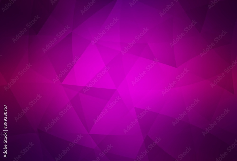 Dark Purple vector gradient triangles texture. Dark Purple vector gradient triangles texture.