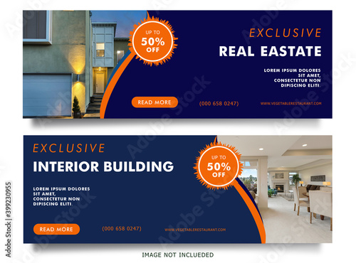 vector shape marketing banner template