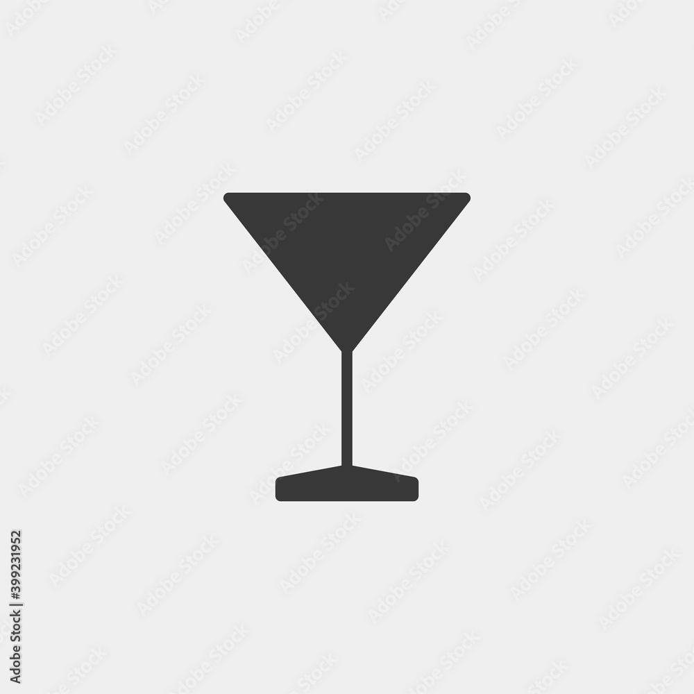 Glass icon isolated on background. Beverage symbol modern, simple, vector, icon for website design, mobile app, ui. Vector Illustration Glass icon isolated on background. Beverage symbol modern, simple, vector, icon for website design, mobile app, ui. Vector Illustration