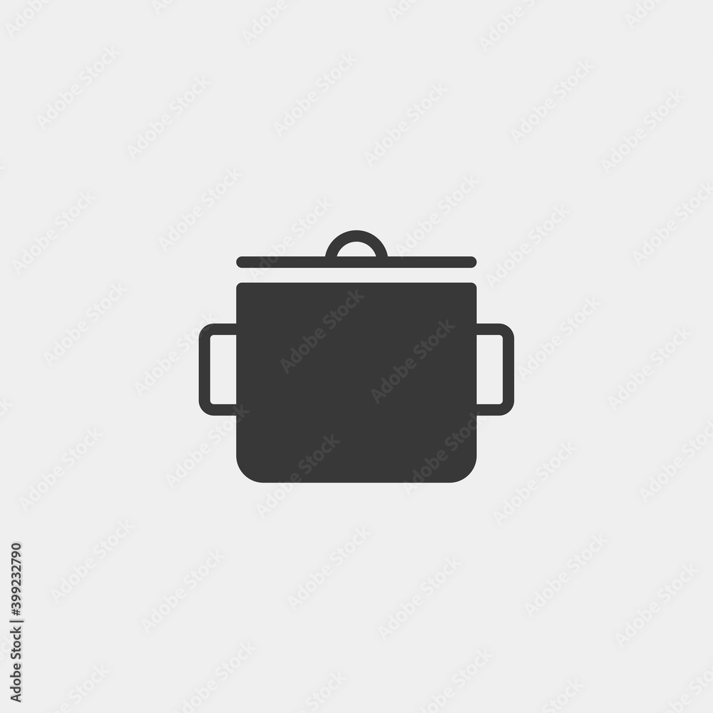 Pan icon isolated on background. Saucepan symbol modern, simple, vector, icon for website design, mobile app, ui. Vector Illustration Pan icon isolated on background. Saucepan symbol modern, simple, vector, icon for website design, mobile app, ui. Vector Illustration