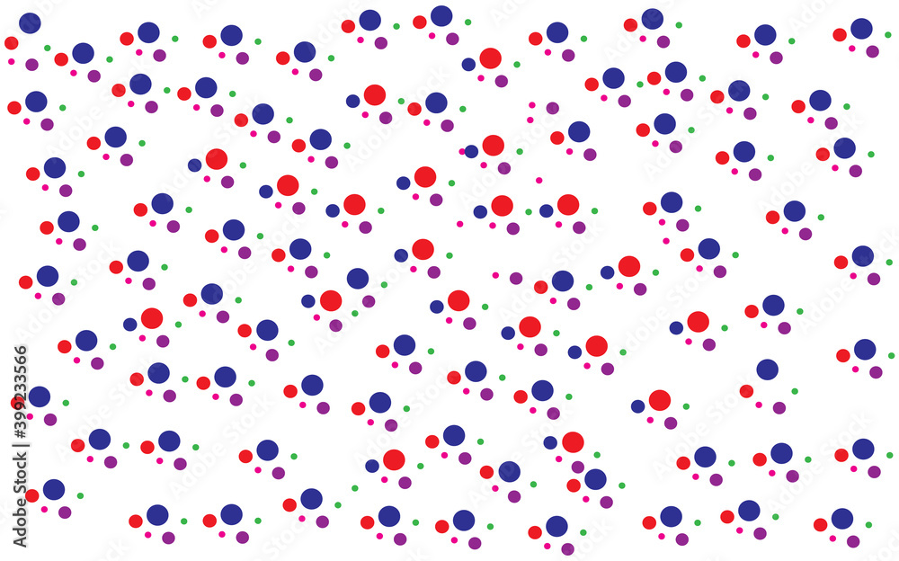 Fototapeta premium Festival pattern with color round glitter, confetti. Random, chaotic polka dot Dot pattern seamless. Design for fabric,