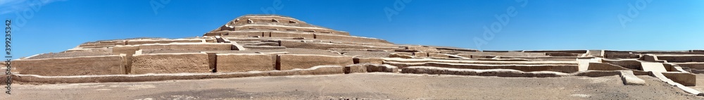 Nasca or Nazca pyramid at Chahuachi in Peru