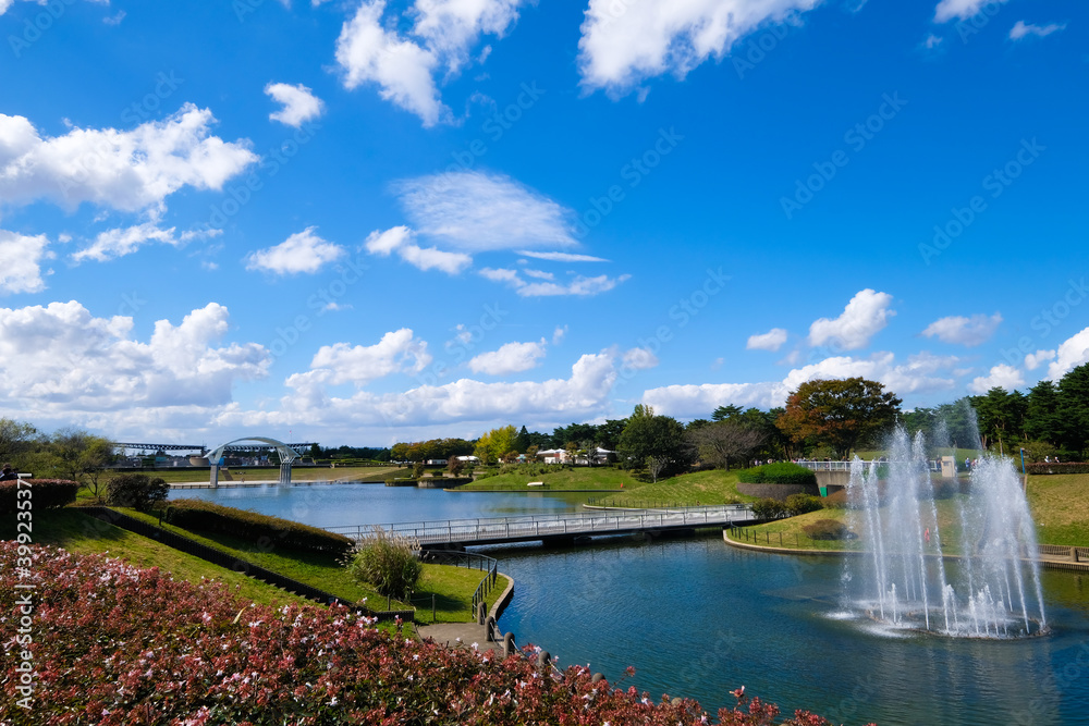 Obraz premium 茨城県ひたちなか市の公園