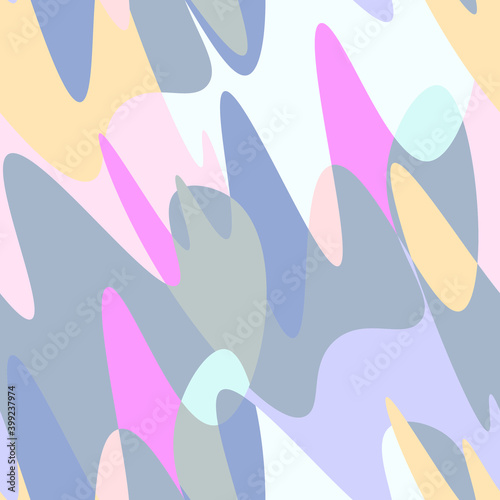 Seamless abstract geometry pattern with wave shapes