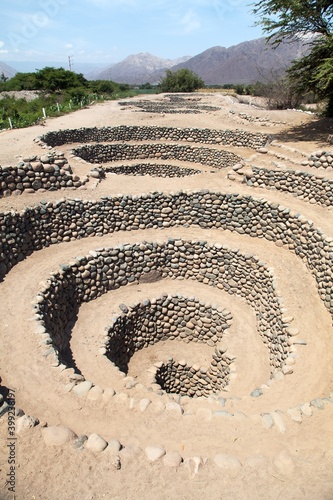 Cantalloc Aqueduct in Nazca or Nasca in Peru photo