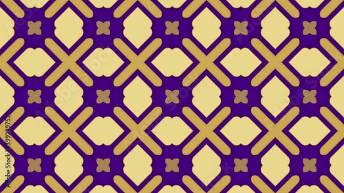 Rotate geometric background. Seamless looped video