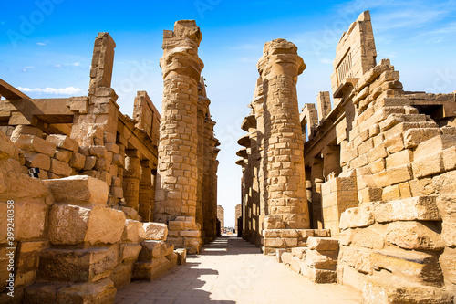 Ancient ruins of Karnak temple  Luxor  Egypt