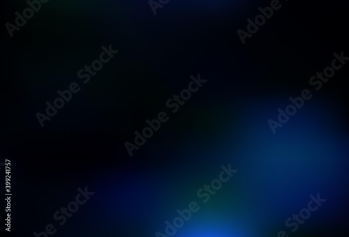 Dark BLUE vector blurred background.