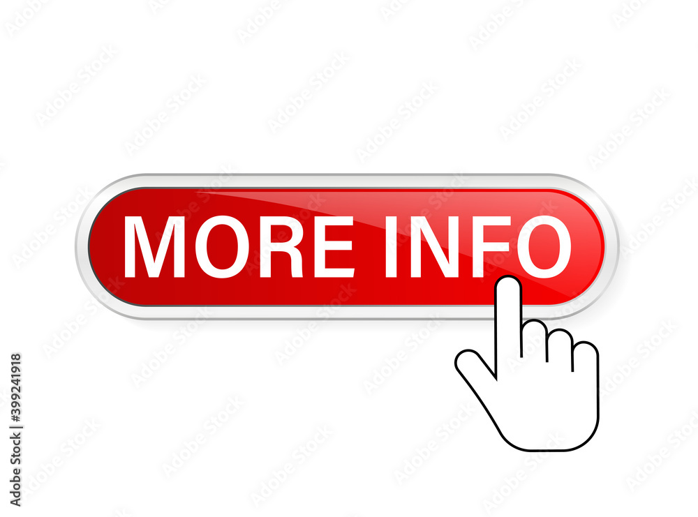 More info, great design for any purposes. Illustration, vector. Vector background. Hand click icon. More info, great design for any purposes. Illustration, vector. Vector background. Hand click icon.