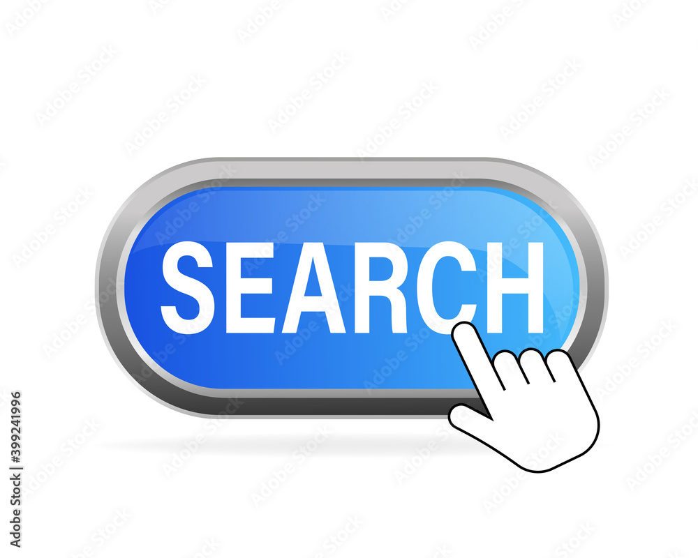 Search, great design for any purposes. Illustration, vector. Vector background. Hand click icon. Search, great design for any purposes. Illustration, vector. Vector background. Hand click icon.