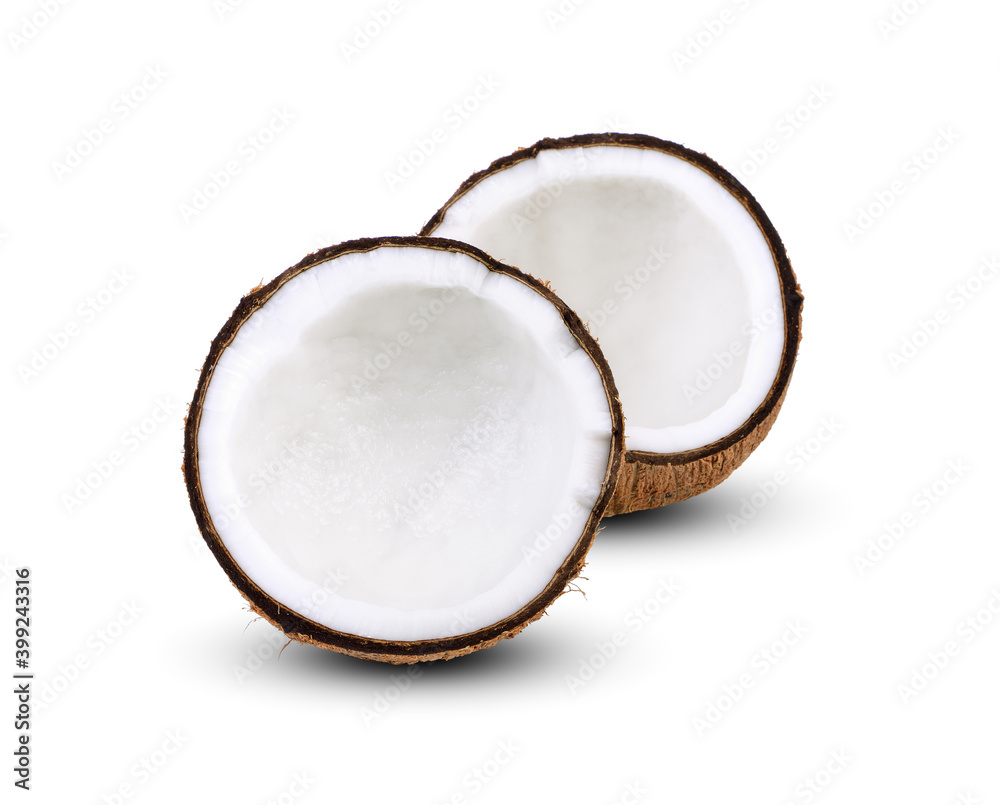 coconuts isolated on the white background coconuts isolated on the white background