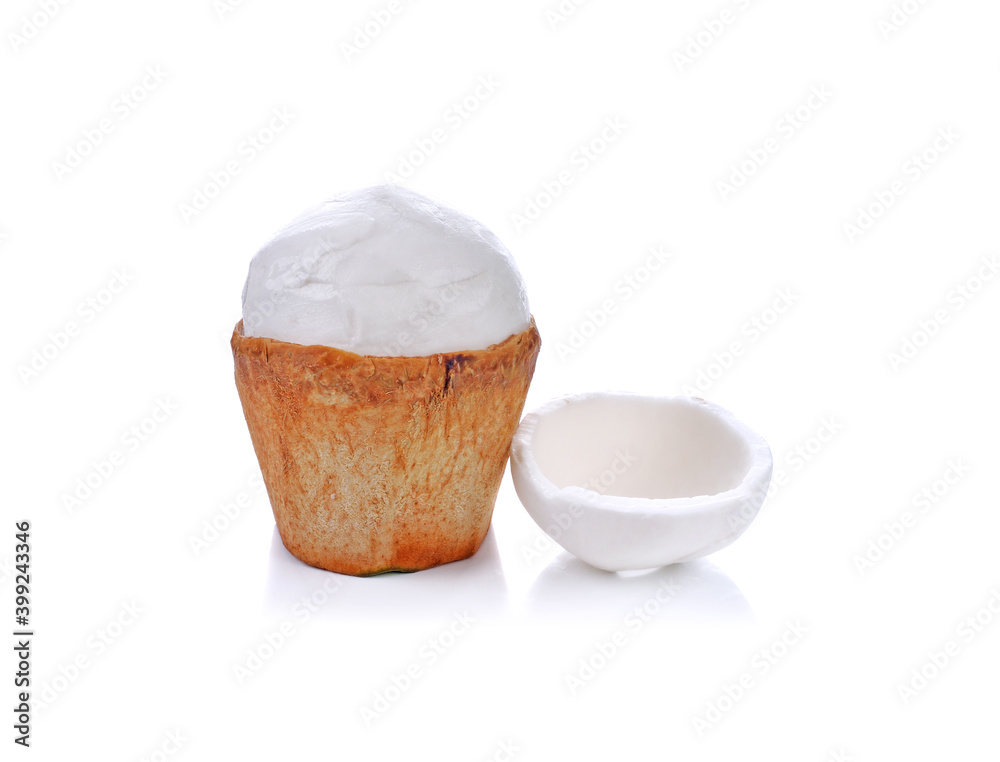 coconuts isolated on the white background coconuts isolated on the white background