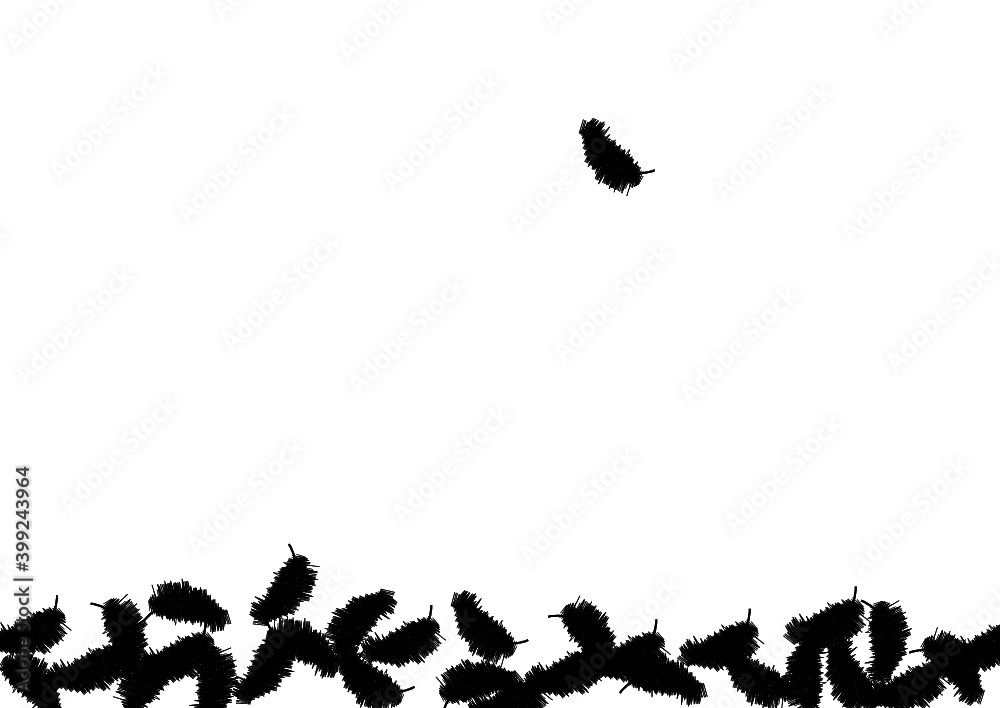 Naklejka premium 羽