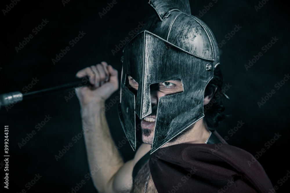 Naklejka premium Greek warrior. The character