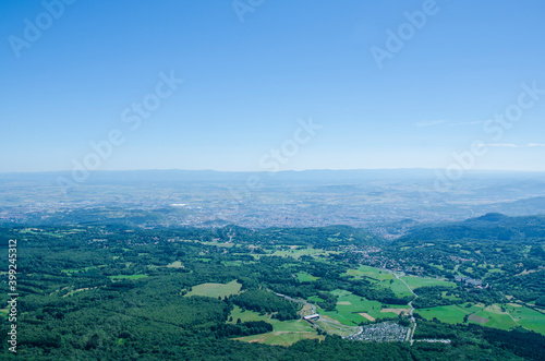 Viewpoint, Puy de Dôme, fault of Limagne, Auvergne, France