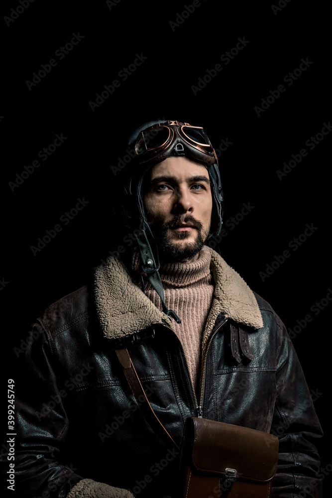 Obraz premium Pilot polar explorer. The character