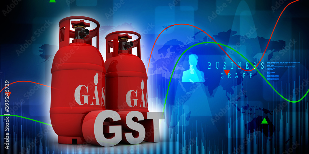 3D rendering illustration Gas Cylinder with gst
3D rendering illustration Gas Cylinder with gst
