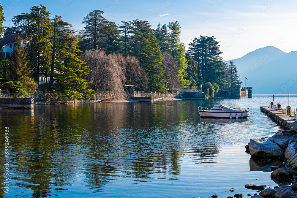 Lierna Village lakeside view in Italy Lierna Village lakeside view in Italy