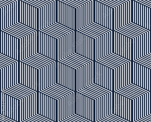 3D dimensional lined cubes seamless pattern, geometric endless texture with lines and boxes, architecture theme, graphic design background image.