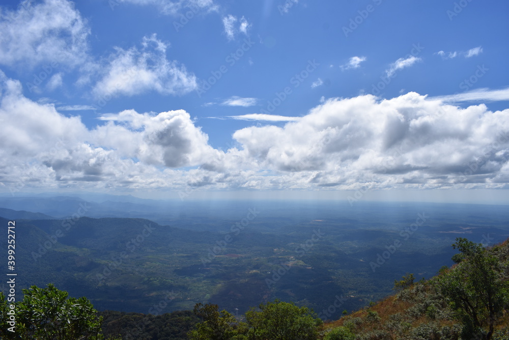 Fototapeta premium Sky above land