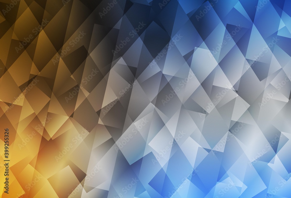 Light Blue, Yellow vector backdrop with rhombus. Light Blue, Yellow vector backdrop with rhombus.