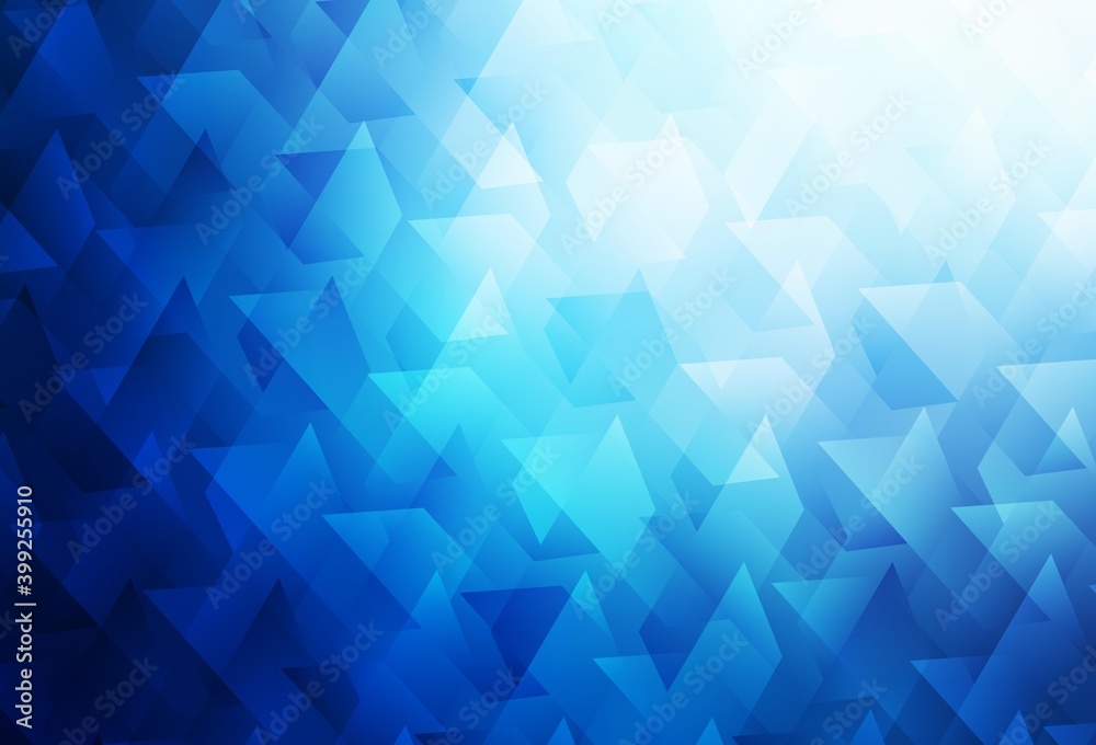 Fototapeta premium Dark BLUE vector pattern in square style.