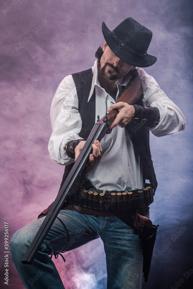 Fototapeta premium Wild West cowboy. The character