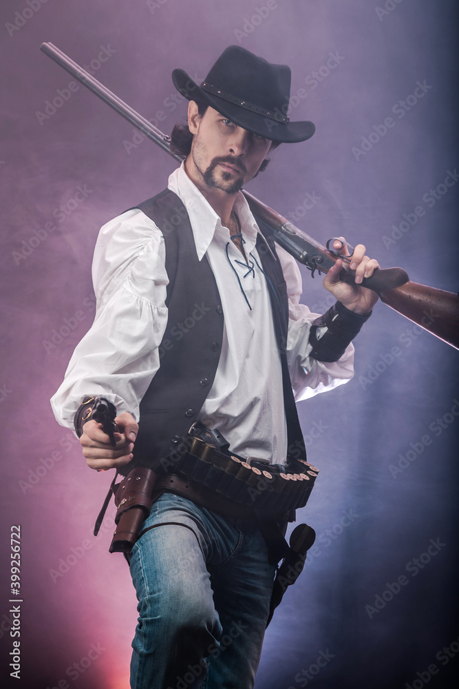 Fototapeta premium Wild West cowboy. The character