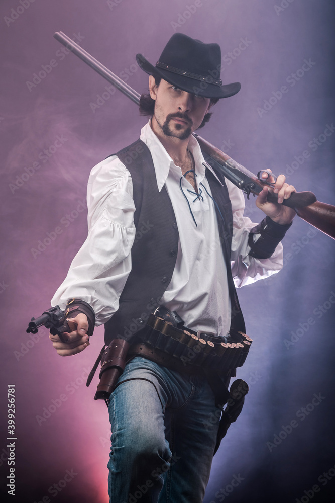 Fototapeta premium Wild West cowboy. The character