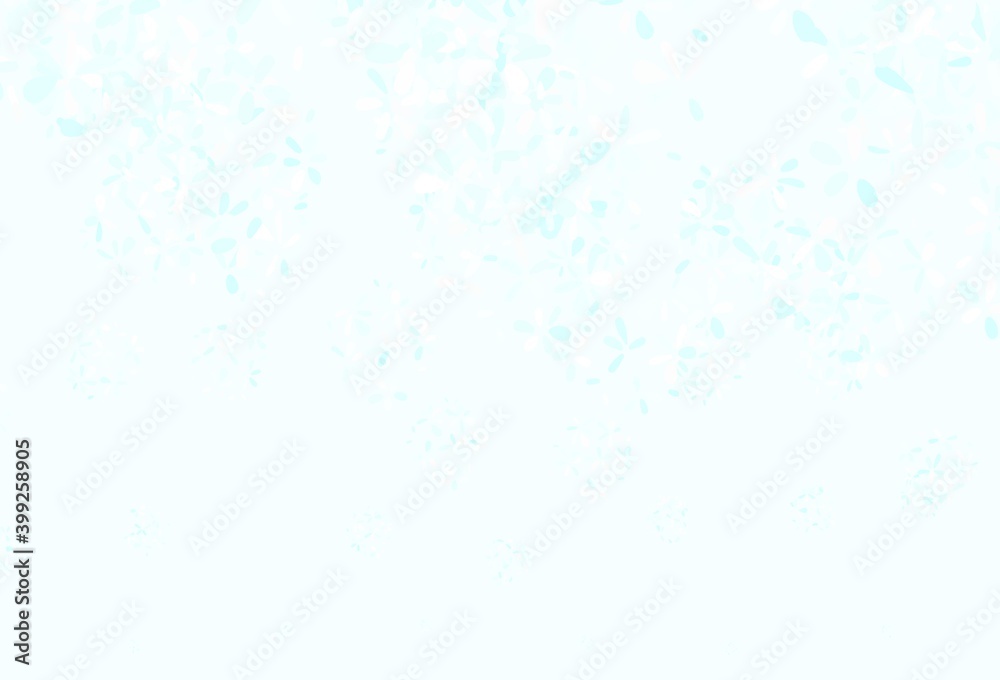 Light Green vector abstract pattern with leaves. Light Green vector abstract pattern with leaves.
