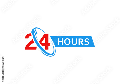 Service 24 hours a day.  Business logo design.