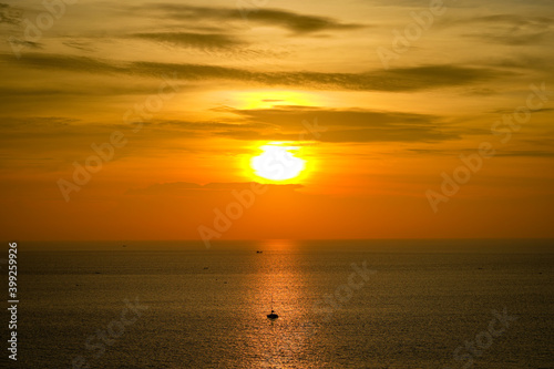 sunset over the sea © Jeerasak