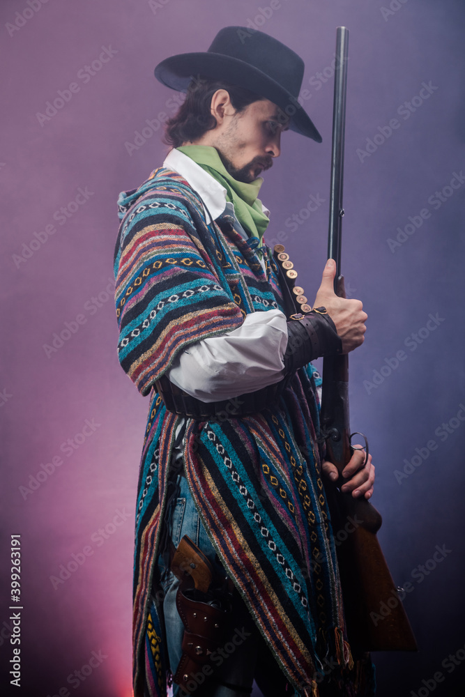 Fototapeta premium Wild West cowboy. The character