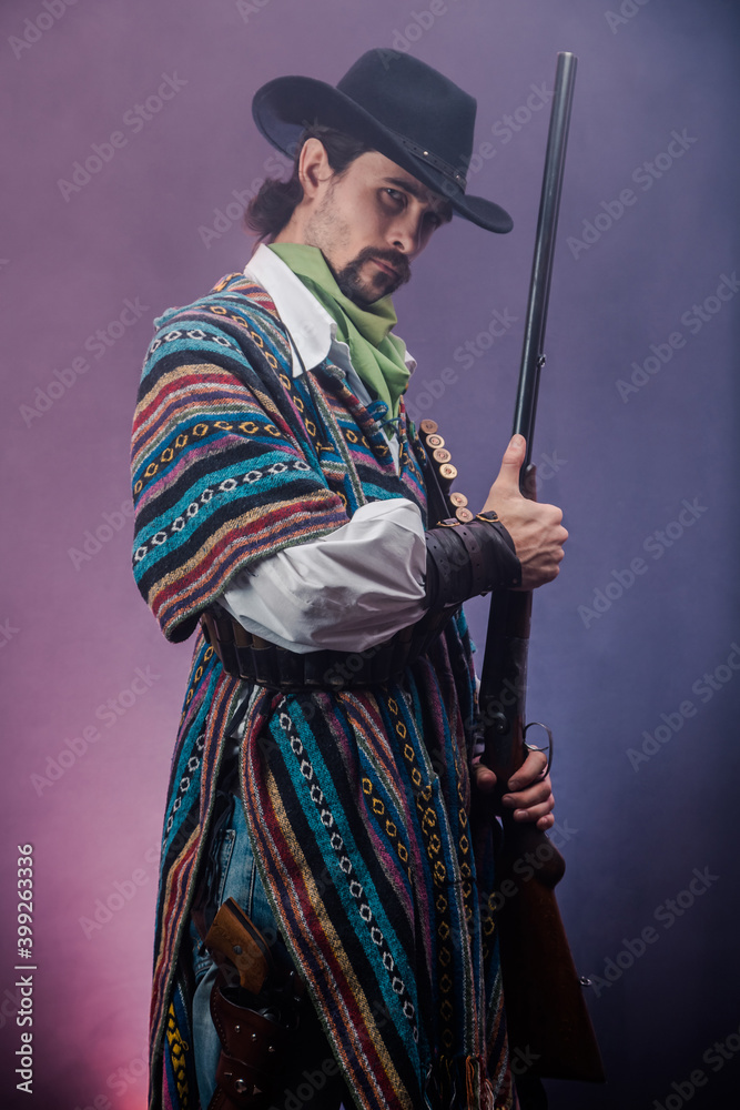 Fototapeta premium Wild West cowboy. The character