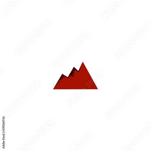 DESIGN MOUNTAINS CREATIVE LOGO  SIGN  SYMBOL ISOLATED ON WHITE