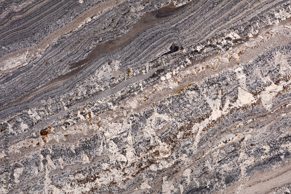 Alaska Extra - natural polished granite stone slab, texture for perfect interior, background or other design project.