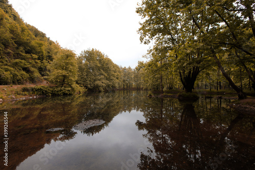 Wonderful landscape with lake Gokce Baraji in Yalova, Turkey. photo