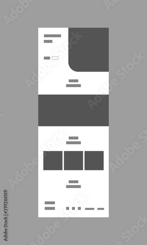 Web design wireframe template editable file vector for business