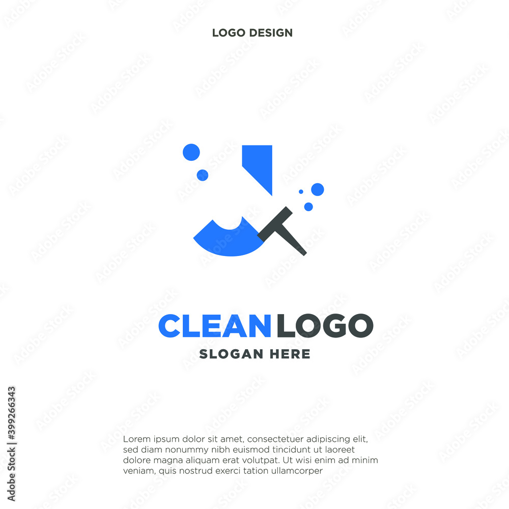 Letter J with windows cleaning logo Letter J with windows cleaning logo