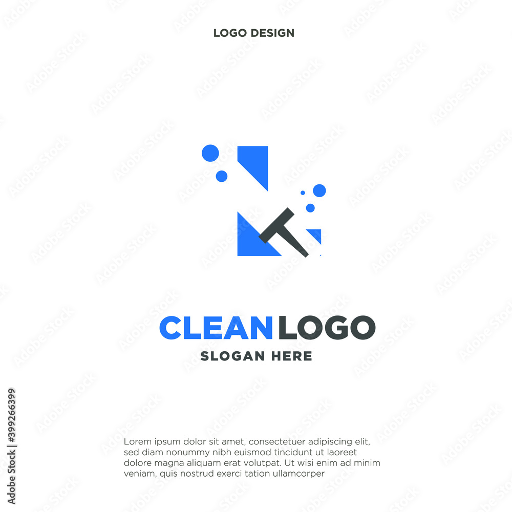 Letter L with windows cleaning logo Letter L with windows cleaning logo