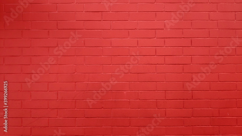 Tiled red brick wall