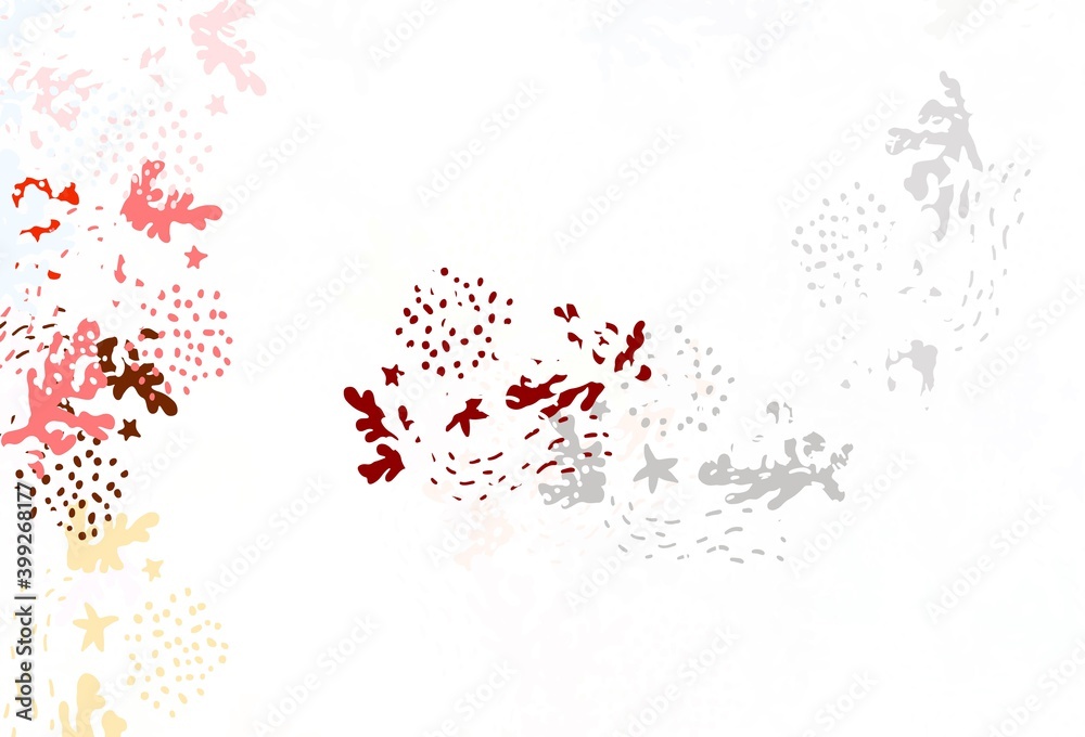 Light Brown vector template with chaotic shapes.