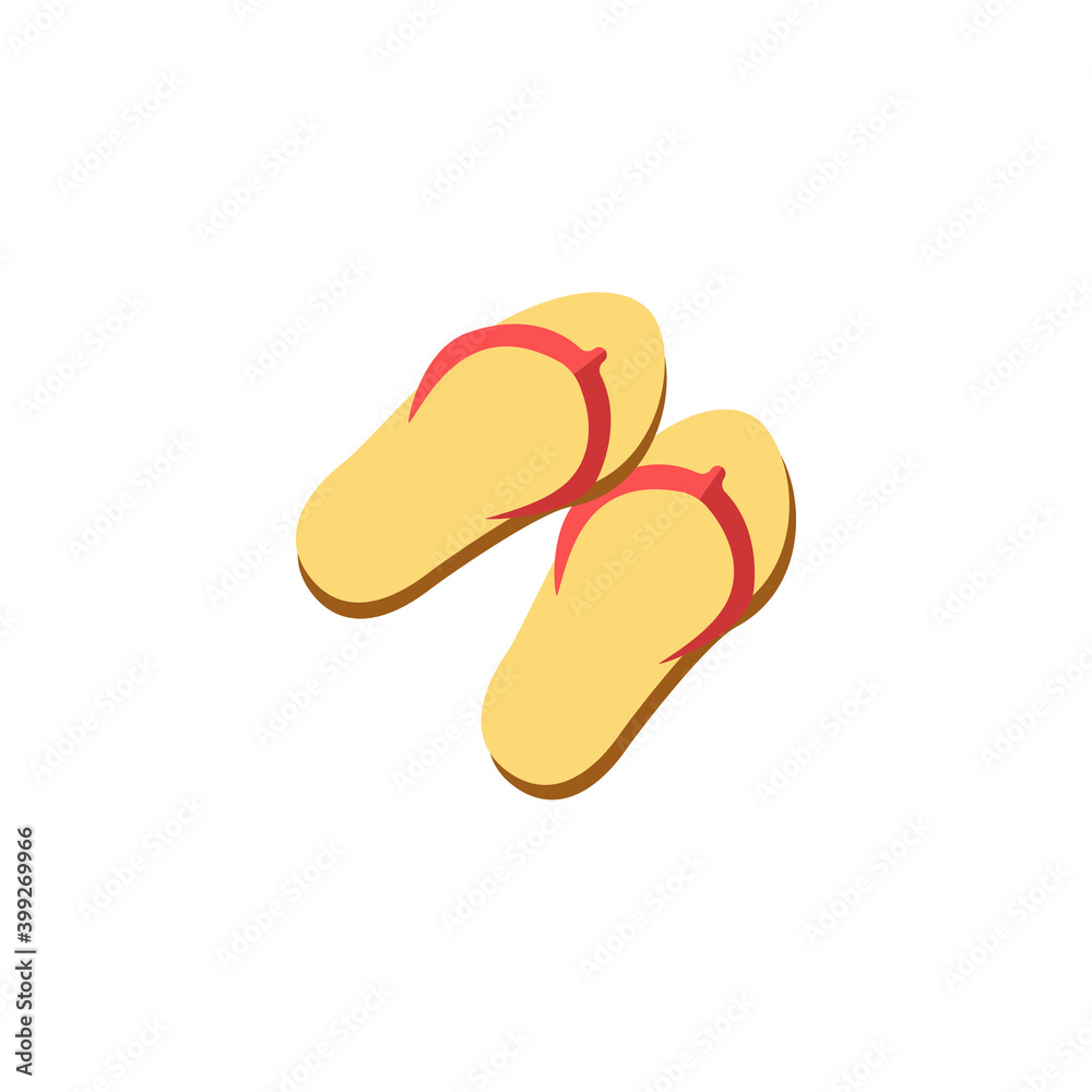 Flip Flops flat icon. Color simple element from summer tourism collection. Creative Flip Flops icon for web design, templates, infographics and more Flip Flops flat icon. Color simple element from summer tourism collection. Creative Flip Flops icon for web design, templates, infographics and more