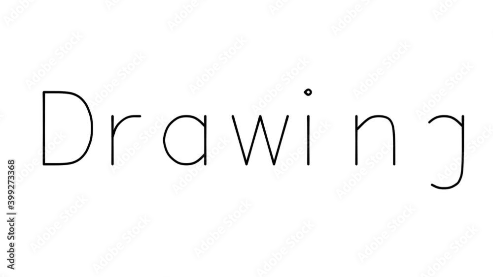 Drawing Handwritten Text Animation in Various Sans-Serif Fonts and Weights