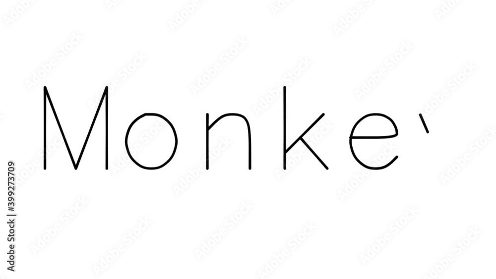 Monkey Handwritten Text Animation in Various Sans-Serif Fonts and Weights Monkey Handwritten Text Animation in Various Sans-Serif Fonts and Weights