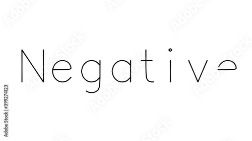 Negative Handwritten Text Animation in Various Sans-Serif Fonts and Weights
